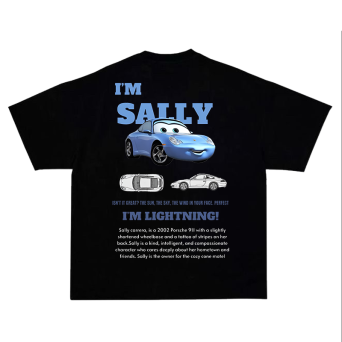 T-shirt sally - nadruk na plecach