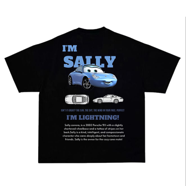 T-shirt sally - nadruk na plecach
