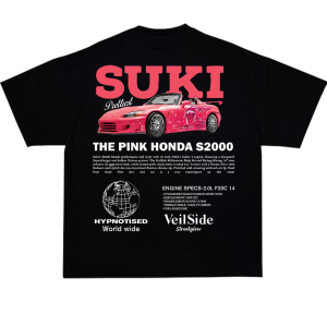 T-shirt suki - nadruk na plecach